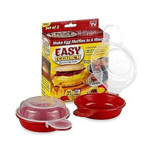 NEW Easy Eggwich Microwave Egg Cooker Sandwich Breakfast Pan As Seen on TV